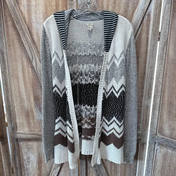 gimmicks by BKE Hooded Cardigan Sweater - Picture 1 of 4